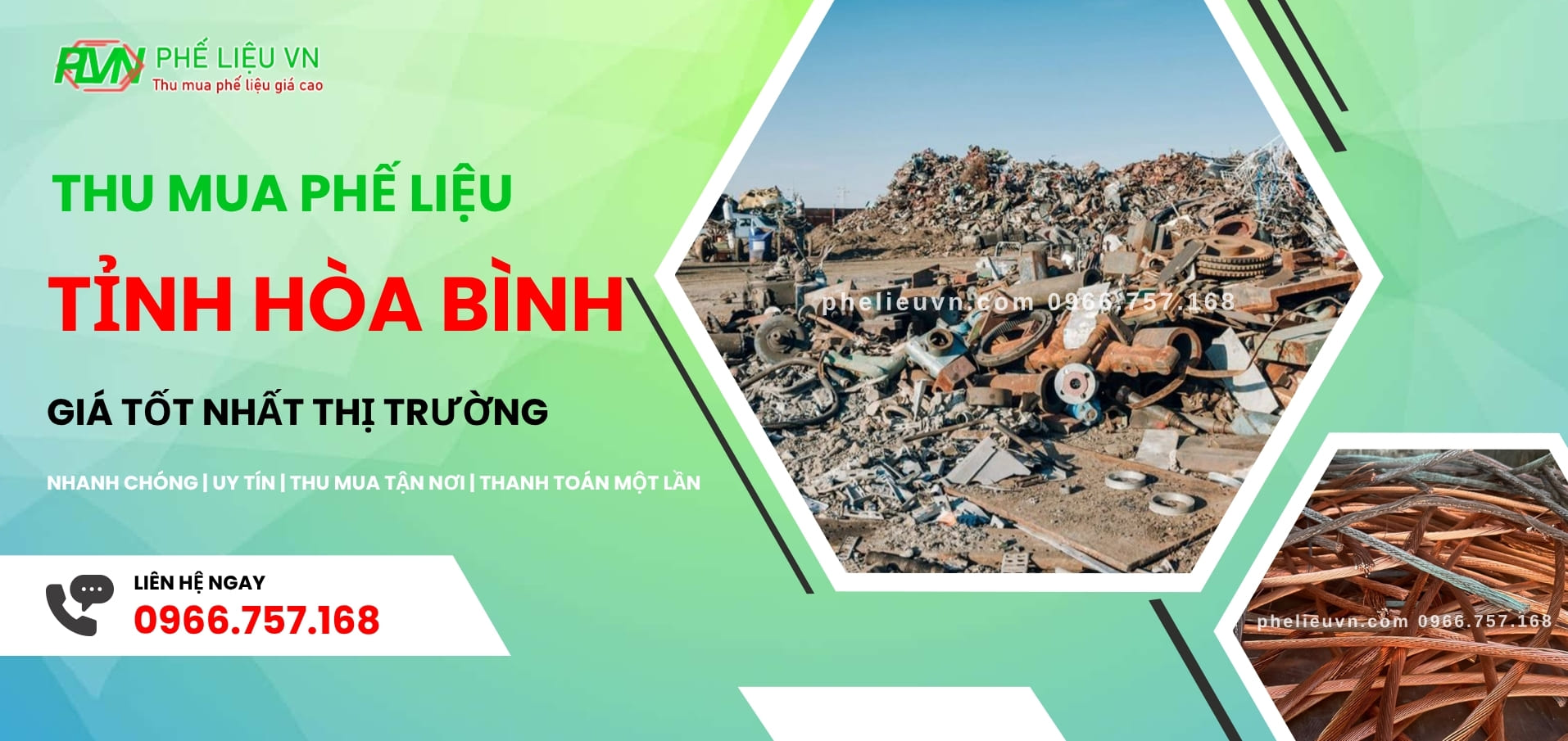 Thu mua phế liệu Hoà Bình