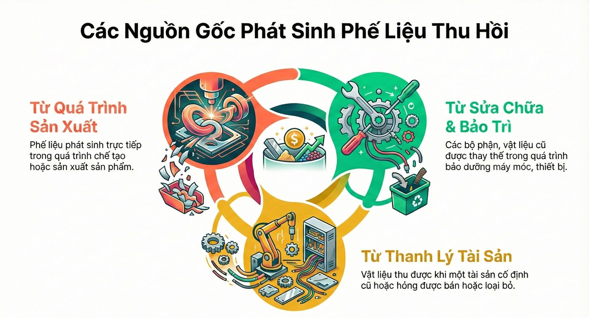 Nguồn phát sinh phế liệu trong doanh nghiệp